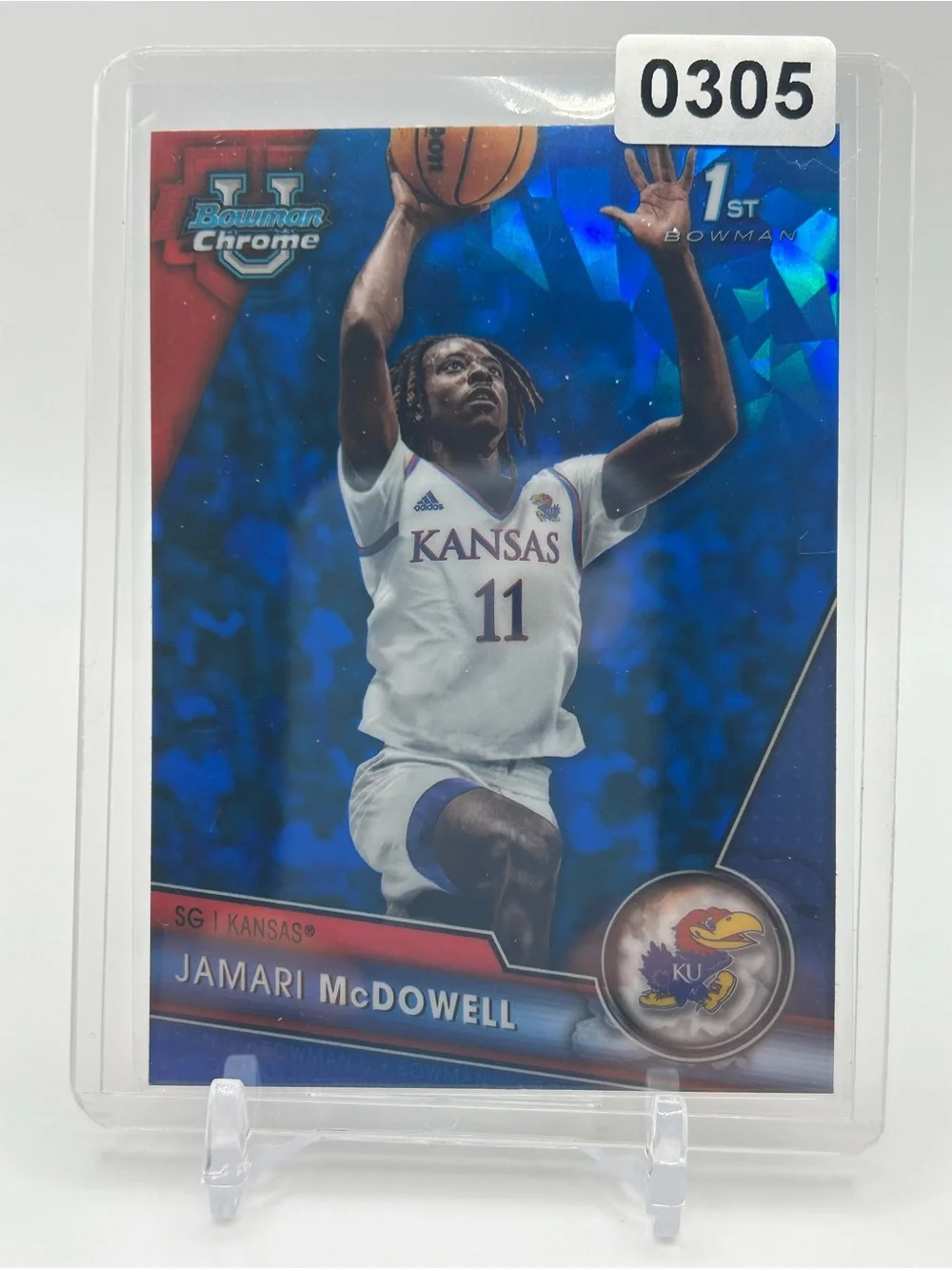 Jamari McDowell Kansas Basketball Card 🏀 1st Bowman